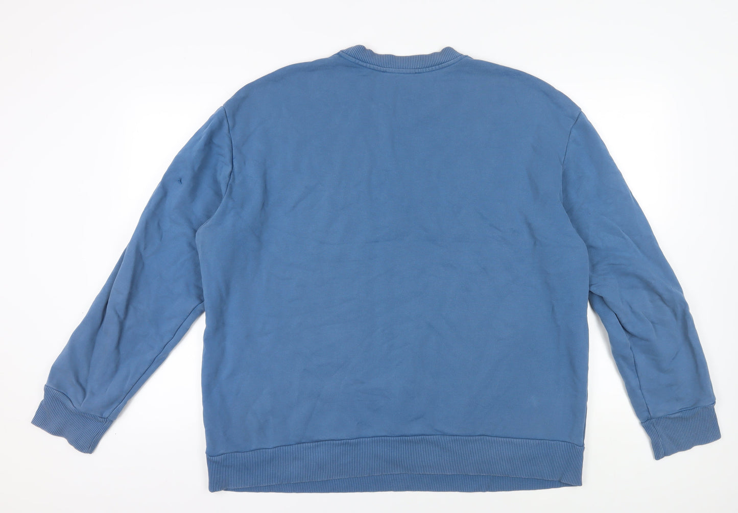 Mens UK Size 2XL Diesel Blue Pullover Sweatshirt