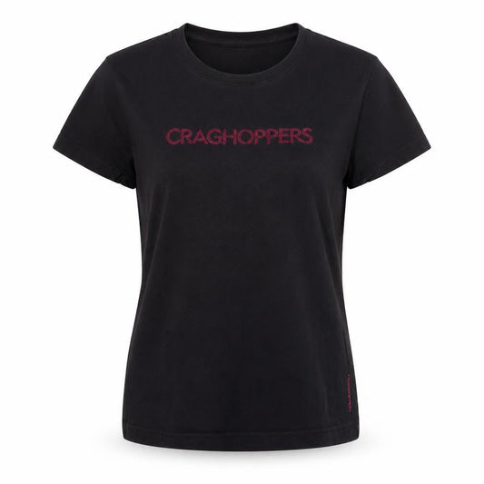 Craghoppers Women's Black Crew Neck T-Shirt Size 10