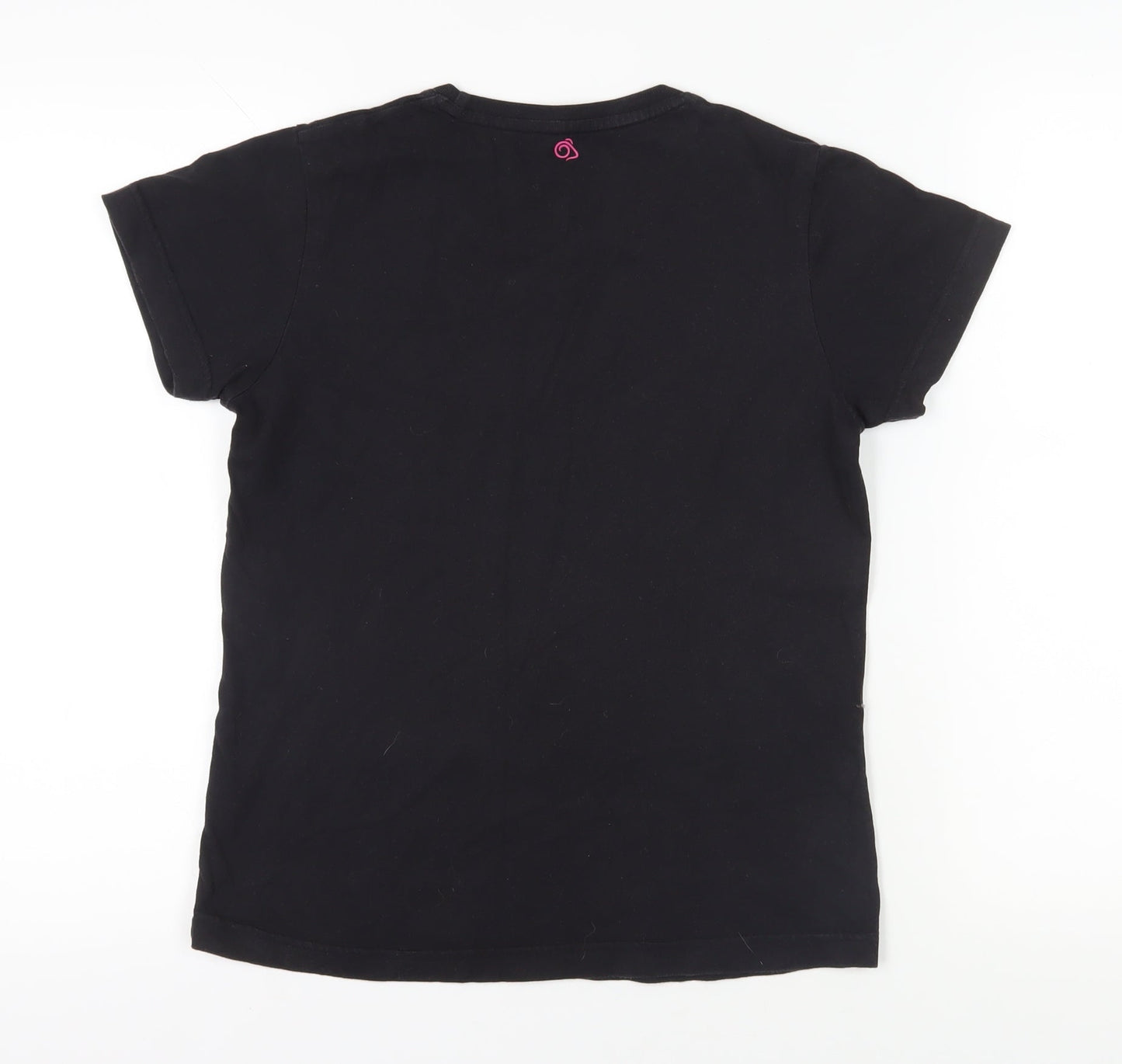 Craghoppers Women's Black Crew Neck T-Shirt Size 10
