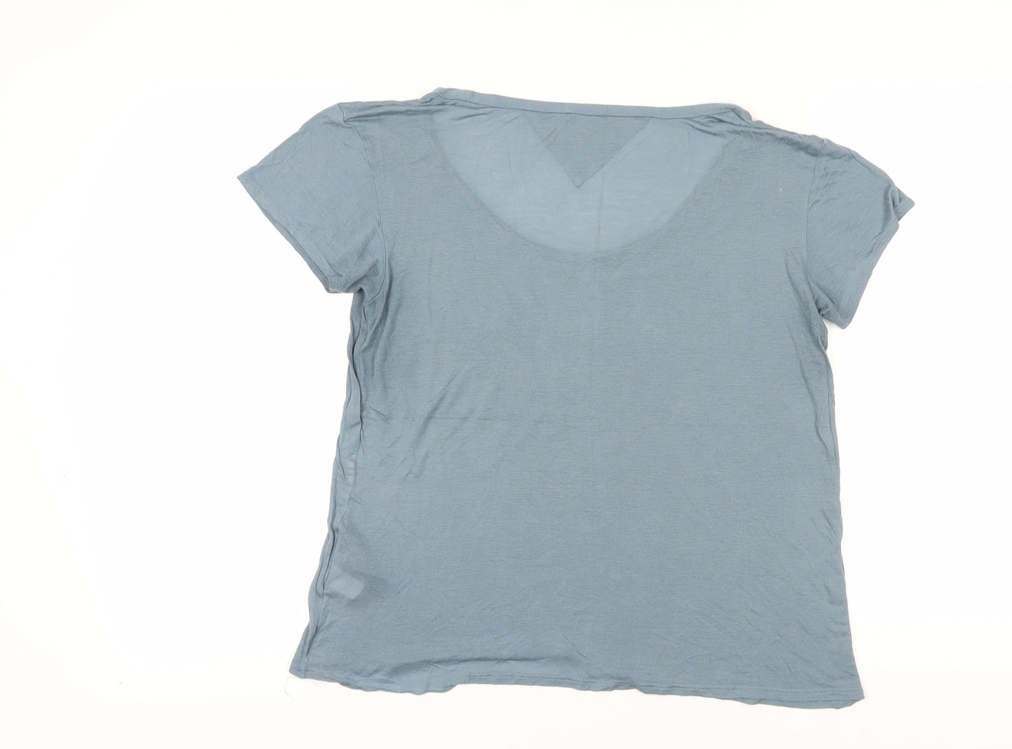Womens UK Size M Hilfiger Denim Blue Basic T-Shirt