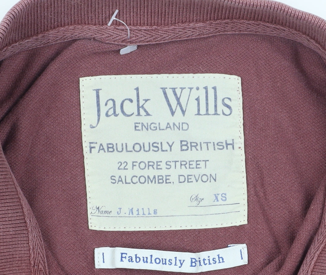 Jack Wills Unisex Red XS Polo Shirt