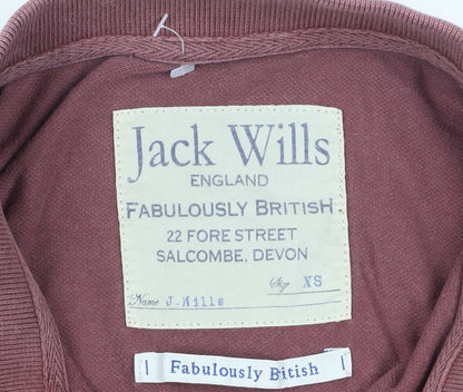 Jack Wills Unisex Red XS Polo Shirt