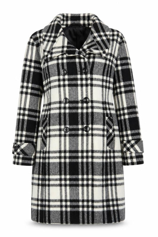 Womens UK Size 10 Precis Black Pea Coat
