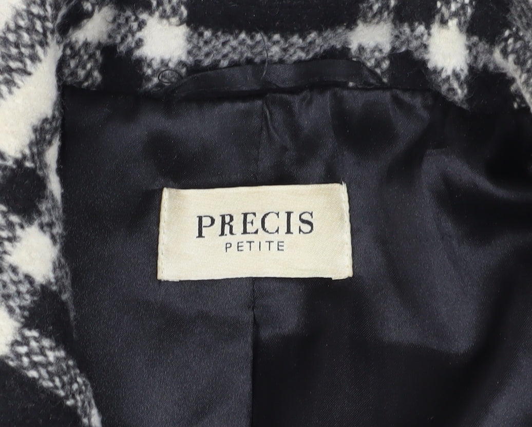 Womens UK Size 10 Precis Black Pea Coat
