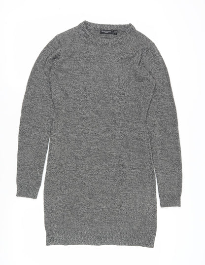 Brave Soul Women's Grey Jumper Dress S Casual
