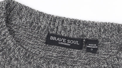 Brave Soul Women's Grey Jumper Dress S Casual
