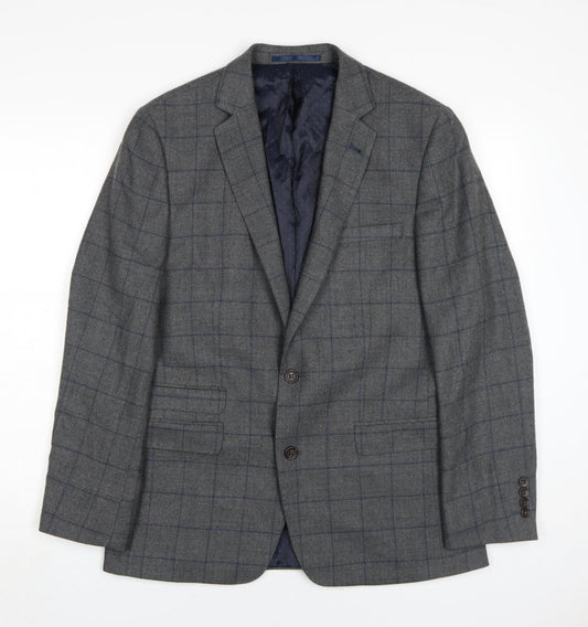 Mens UK Size 40 Moss 1851 Regular Grey Suit Jacket
