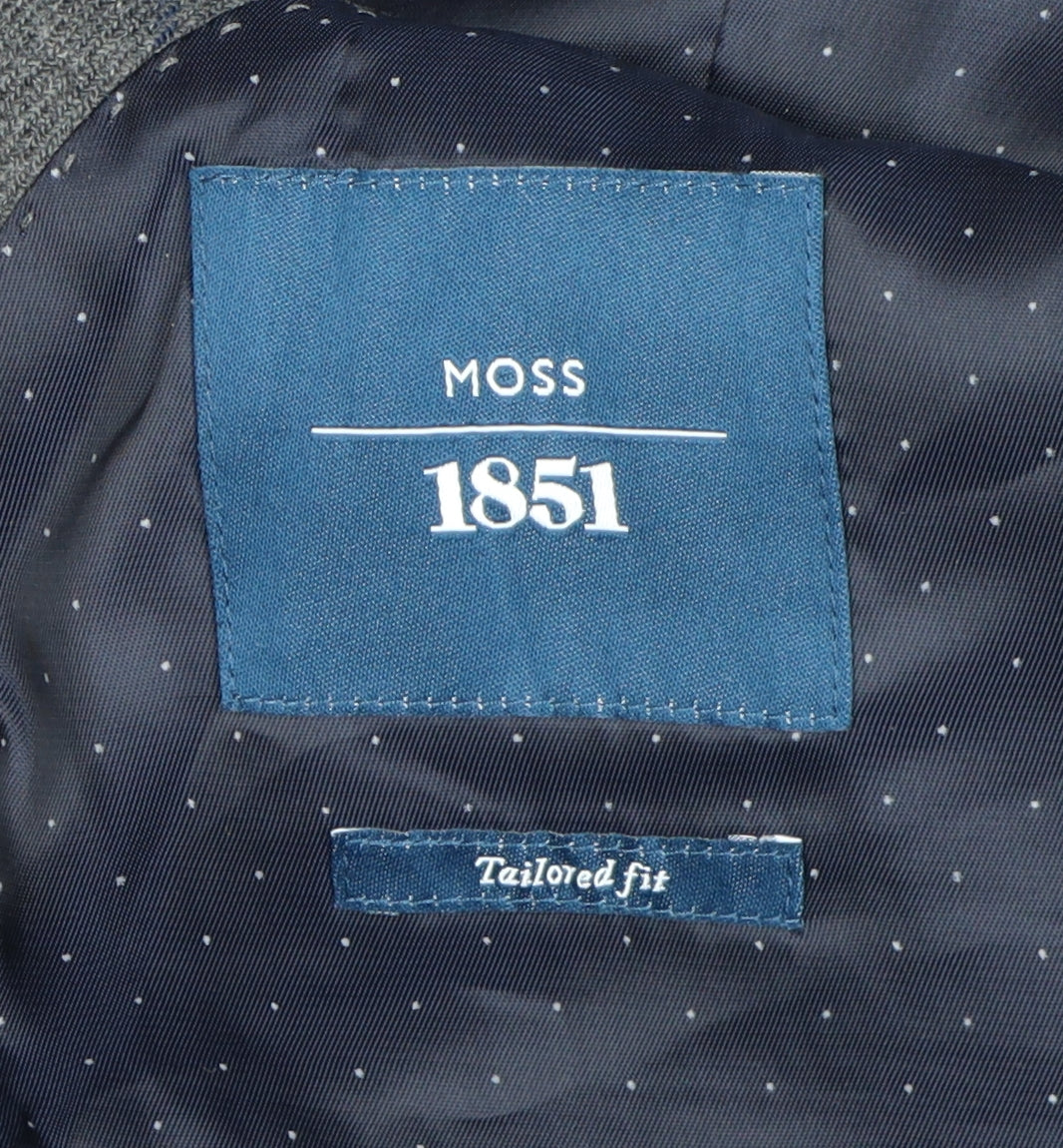Mens UK Size 40 Moss 1851 Regular Grey Suit Jacket