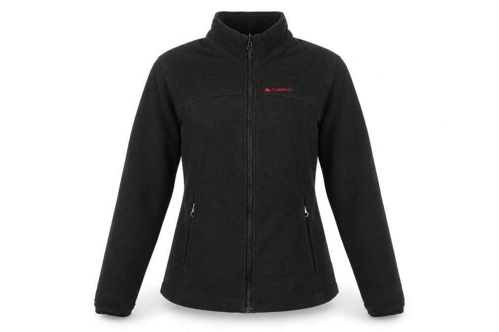 Womens UK Size XS Quechua Black Basic Jacket