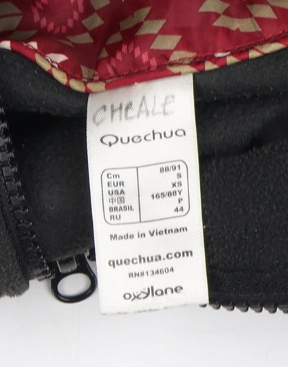 Womens UK Size XS Quechua Black Basic Jacket