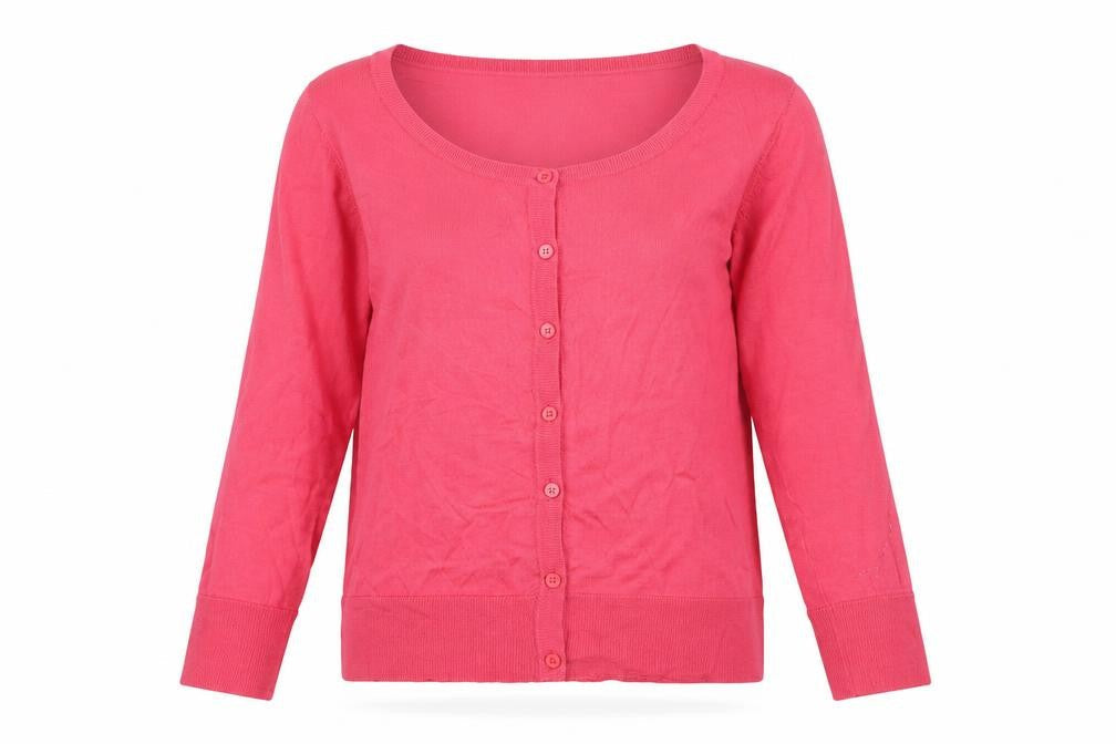 Womens UK Size L Linea Pink Cardigan Jumper