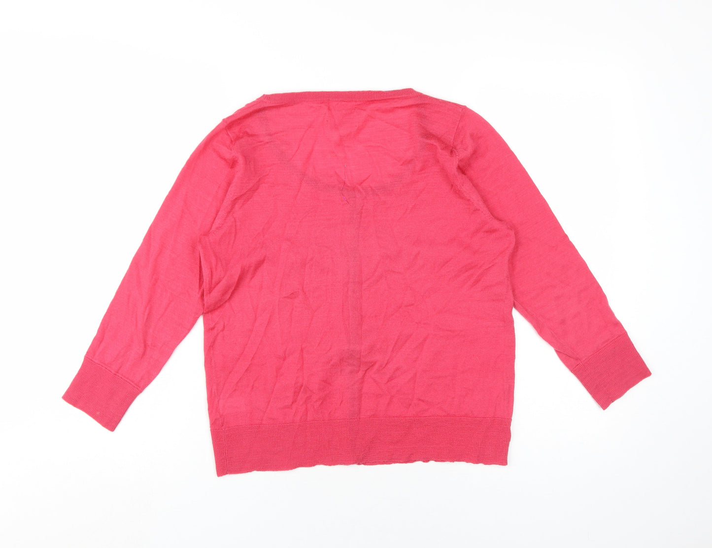 Womens UK Size L Linea Pink Cardigan Jumper