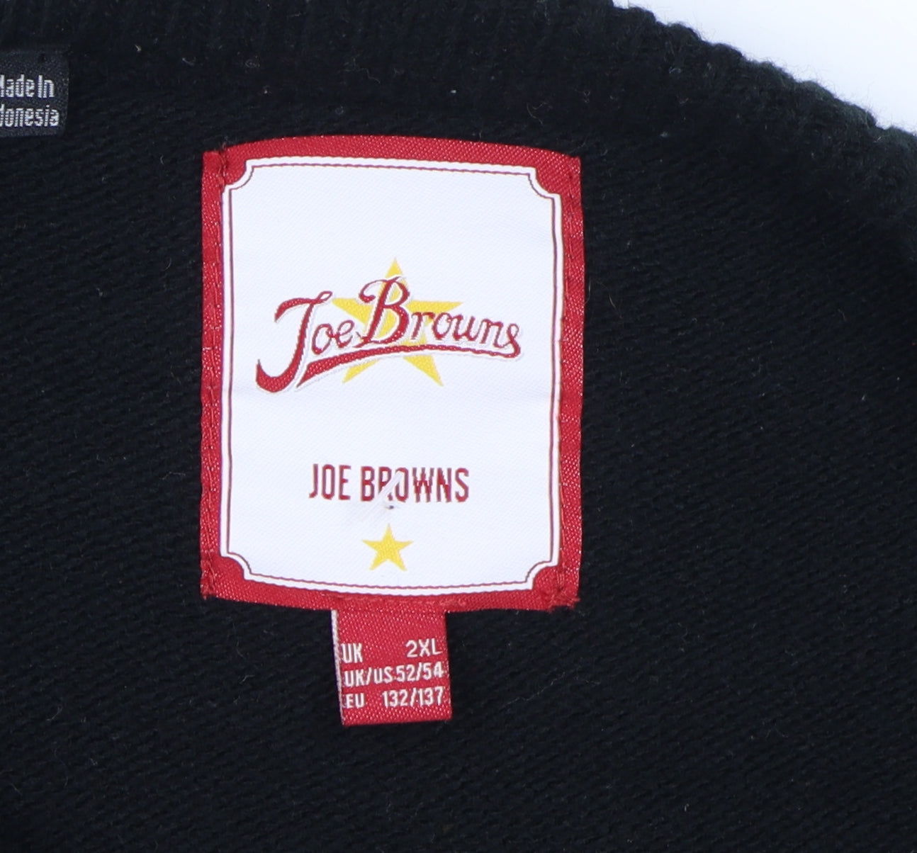 Joe Browns Men's Black 2XL Christmas Jumper