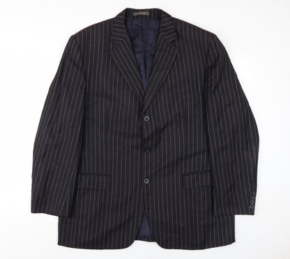 Mens UK Size 44 Dehavilland Regular Black Suit Jacket