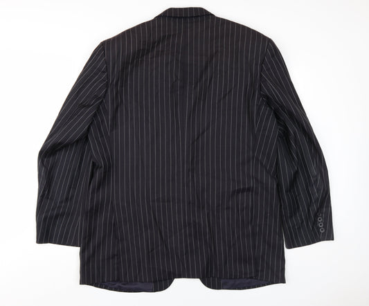 Mens UK Size 44 Dehavilland Regular Black Suit Jacket
