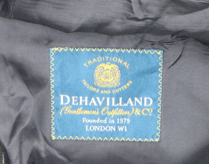 Mens UK Size 44 Dehavilland Regular Black Suit Jacket