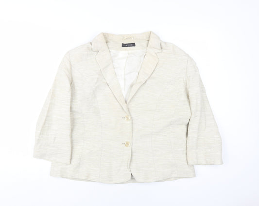 Alex & Co. Women's Beige Blazer Size 18 Mid-Length