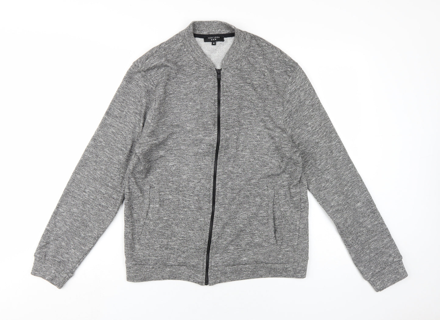 Mens UK Size M New Look Grey Bomber Jacket