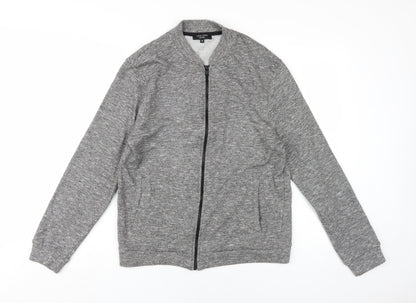 Mens UK Size M New Look Grey Bomber Jacket