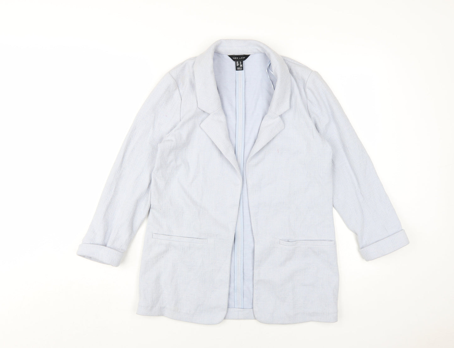 Womens UK Size 8 New Look Blue Basic Jacket