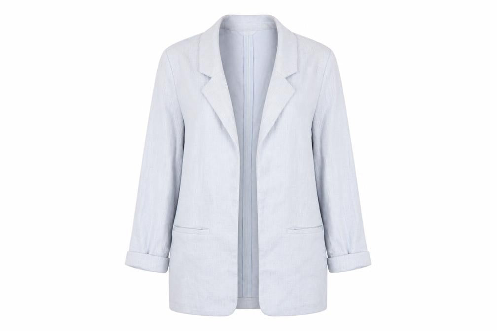 Womens UK Size 8 New Look Blue Basic Jacket