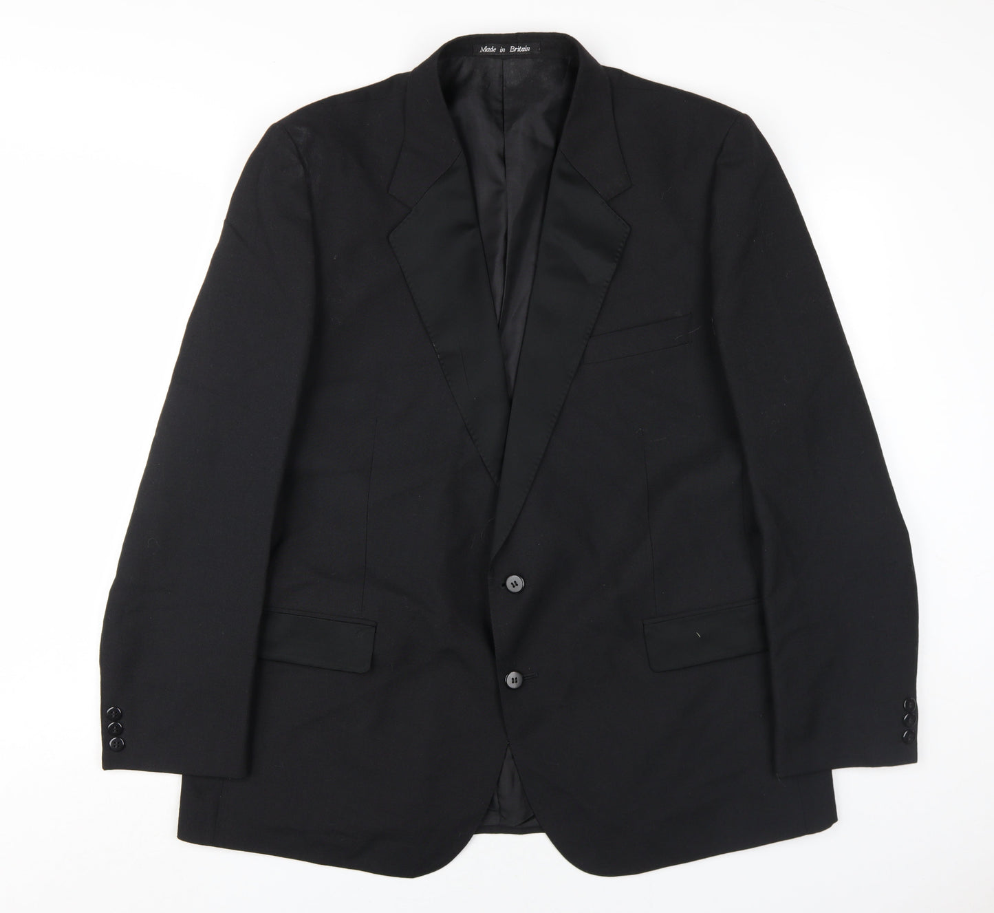 Mens UK Size 46 Dunn & Co Regular Black Suit Jacket