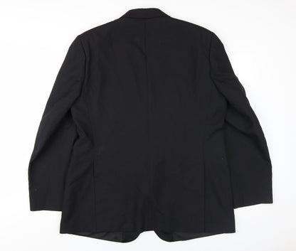 Mens UK Size 46 Dunn & Co Regular Black Suit Jacket