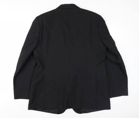 Mens UK Size 46 Dunn & Co Regular Black Suit Jacket