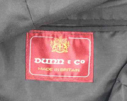 Mens UK Size 46 Dunn & Co Regular Black Suit Jacket