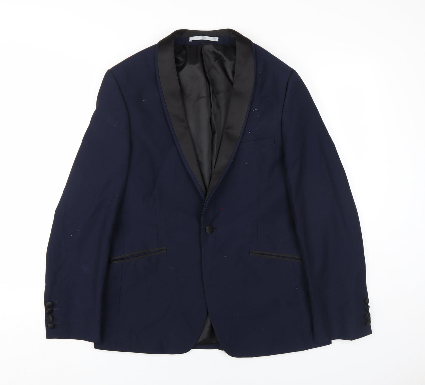 Mens UK Size 38 Burton Regular Blue Suit Tuxedo
