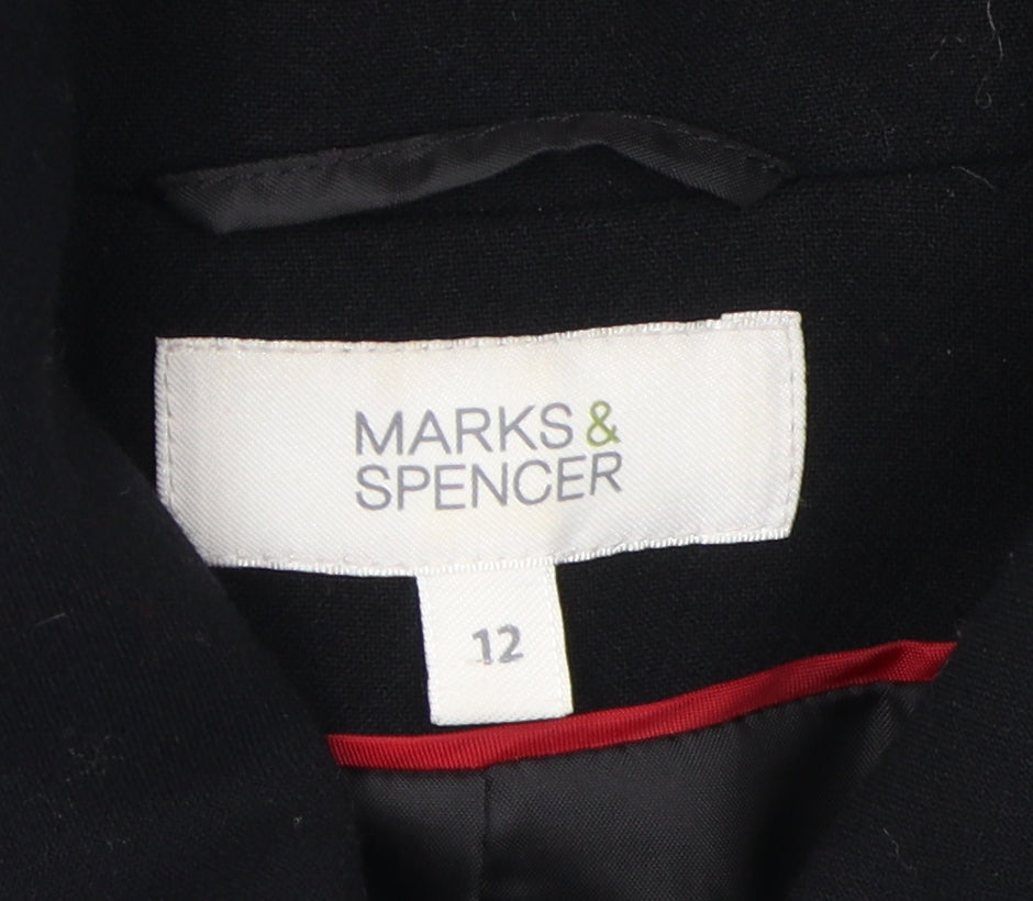 Womens UK Size 12 Marks and Spencer Black Basic Jacket