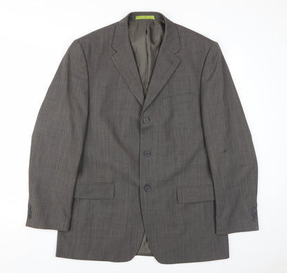 Mens UK Size 40 Burton Regular Grey Suit Jacket