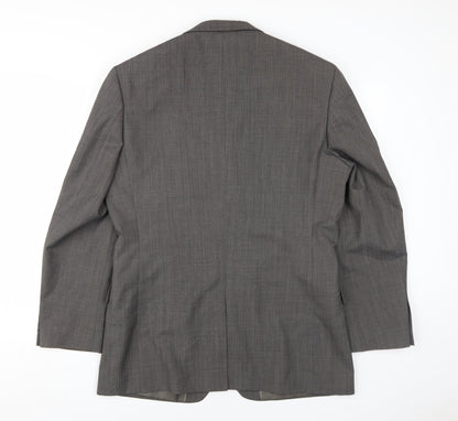 Mens UK Size 40 Burton Regular Grey Suit Jacket