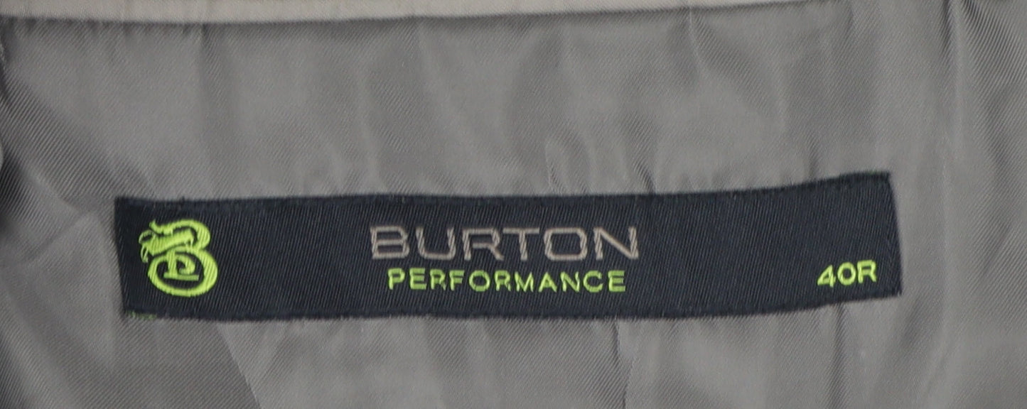 Mens UK Size 40 Burton Regular Grey Suit Jacket