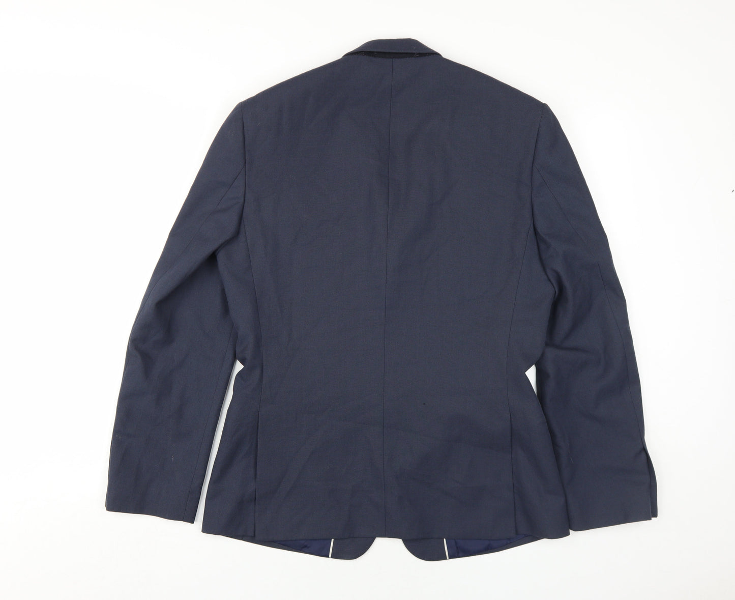Mens UK Size 38 River Island Regular Blue Suit Jacket