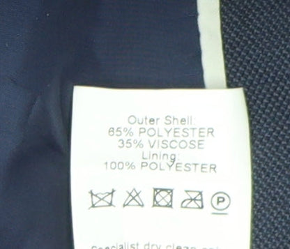 Mens UK Size 38 River Island Regular Blue Suit Jacket