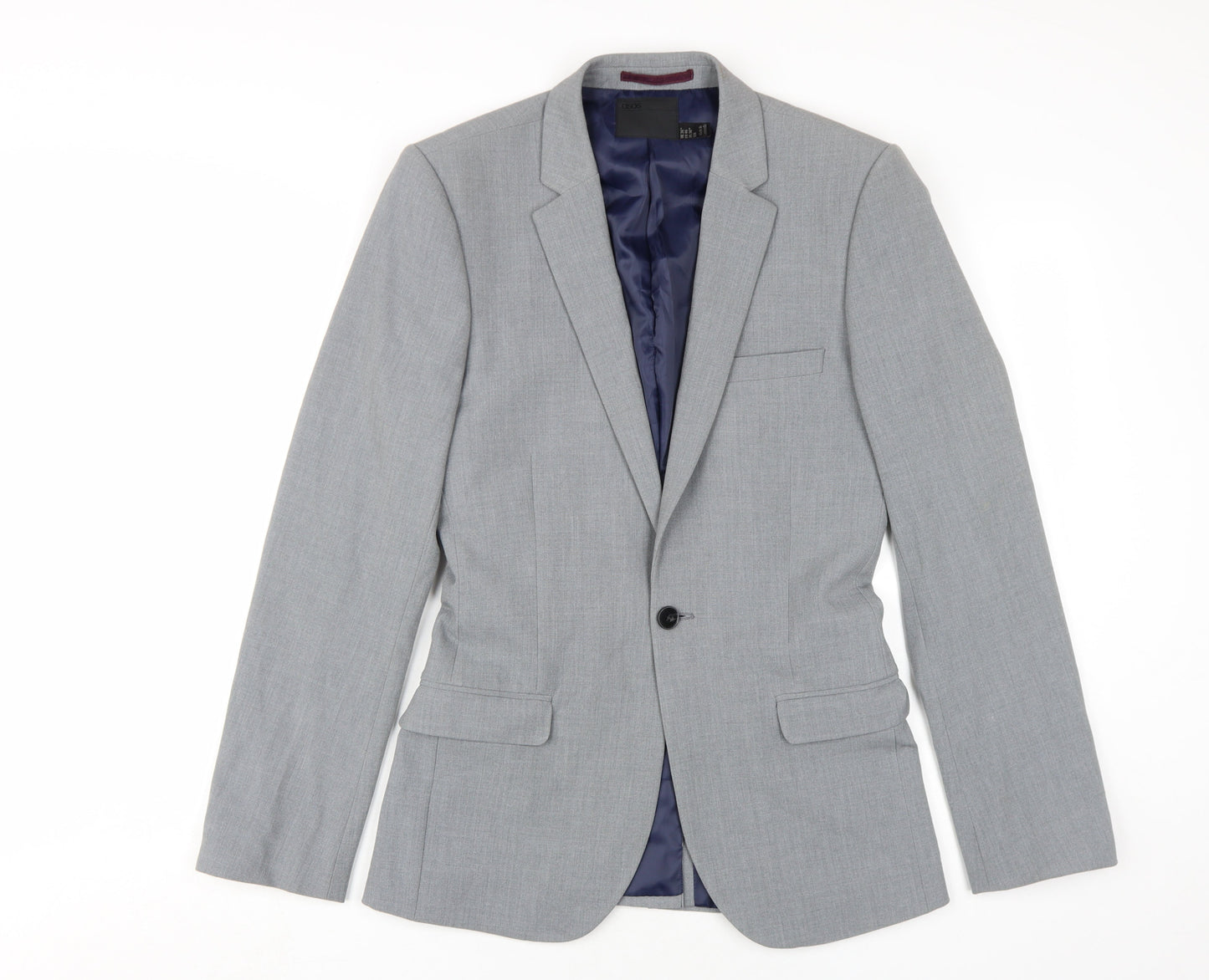 ASOS Men's Grey Blazer Regular Fit Size 36R
