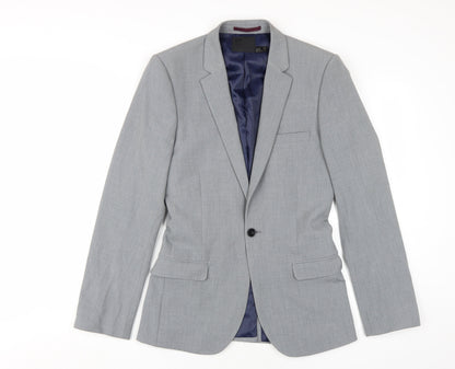 ASOS Men's Grey Blazer Regular Fit Size 36R
