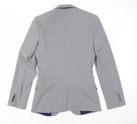 ASOS Men's Grey Blazer Regular Fit Size 36R