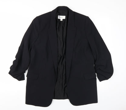 M&S Women's Black Blazer, UK 12, Notch Lapel, Lined