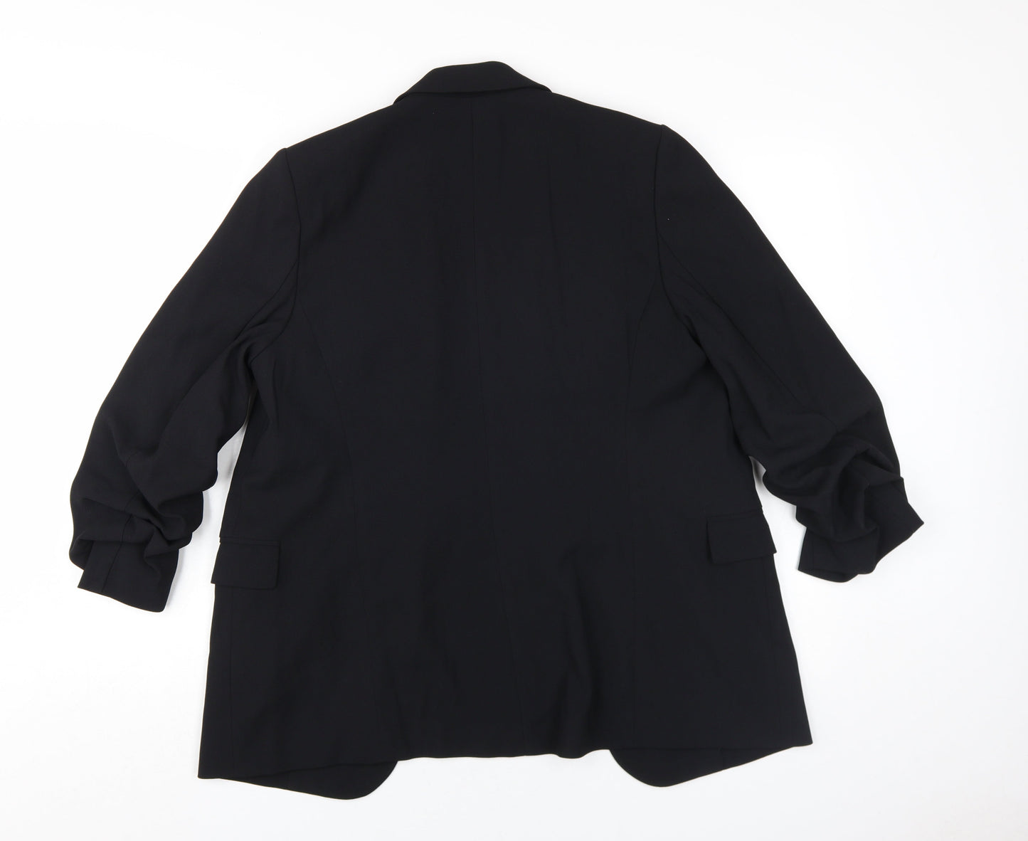 M&S Women's Black Blazer, UK 12, Notch Lapel, Lined