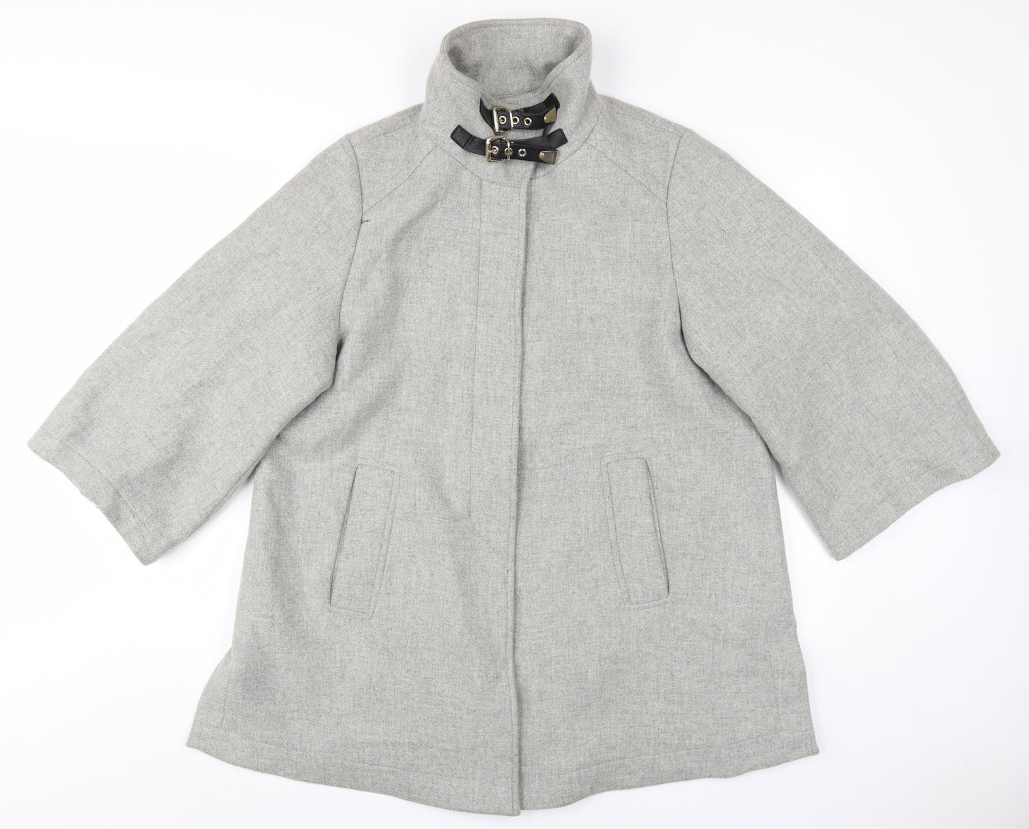 Womens UK Size 14 Zara Grey Overcoat
