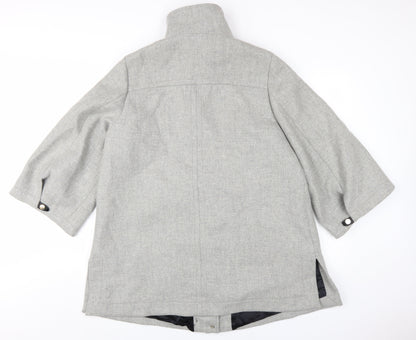 Womens UK Size 14 Zara Grey Overcoat