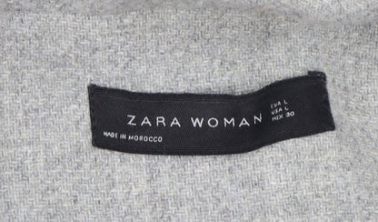 Womens UK Size 14 Zara Grey Overcoat