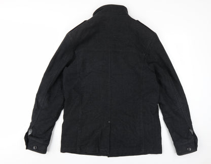 Mens UK Size M NEXT Black Military Jacket
