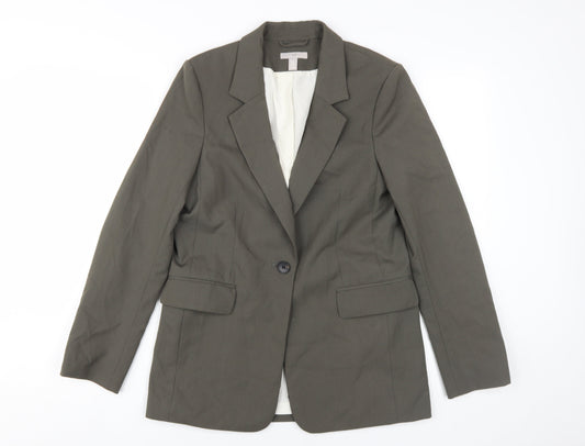 H&M Women's Green XS Suit Jacket Casual Business