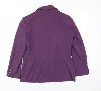 Womens UK Size 12 Anne Brooks Purple Basic Jacket