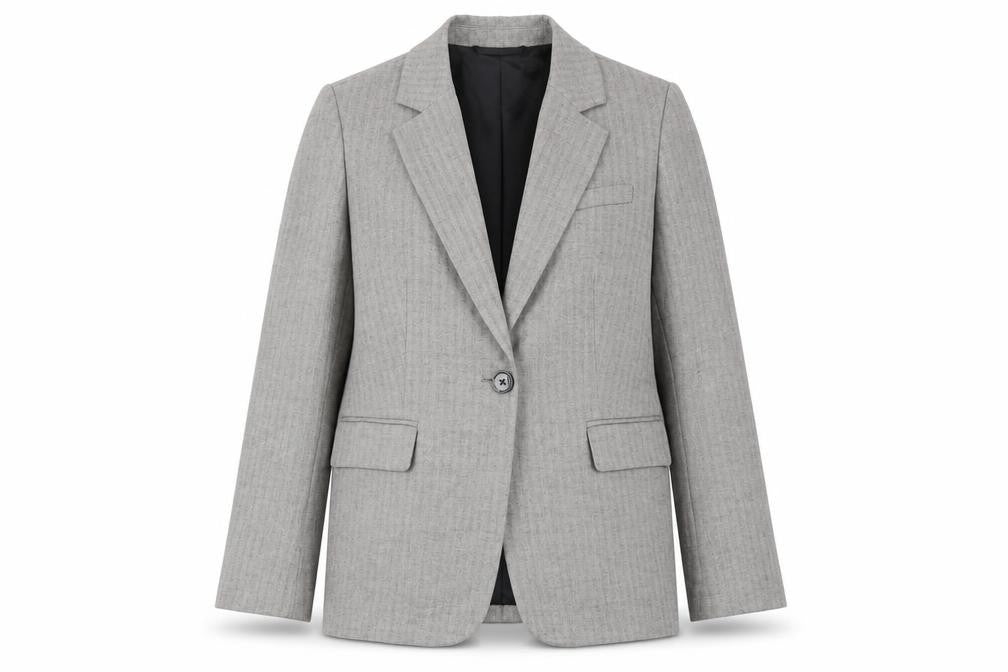 Womens UK Size 10 Marks and Spencer Regular Grey Blazer