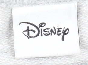 Womens UK Size 8 Disney Grey Basic T-Shirt