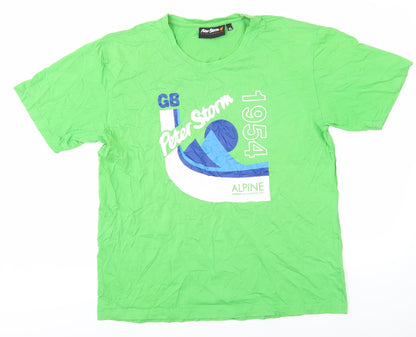 Peter Storm Men's Green XL Retro Graphic T-Shirt